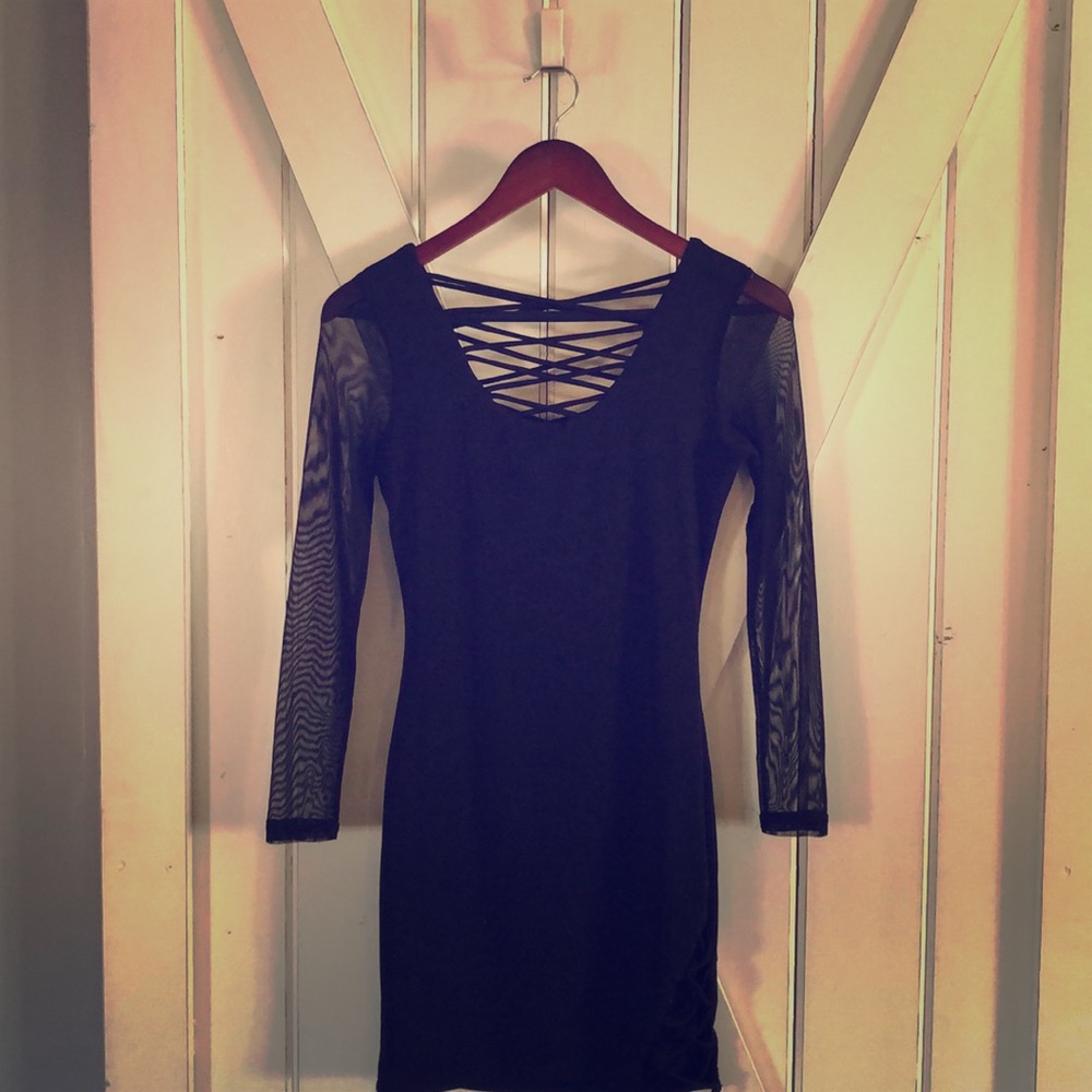 Black sexy small tight dress